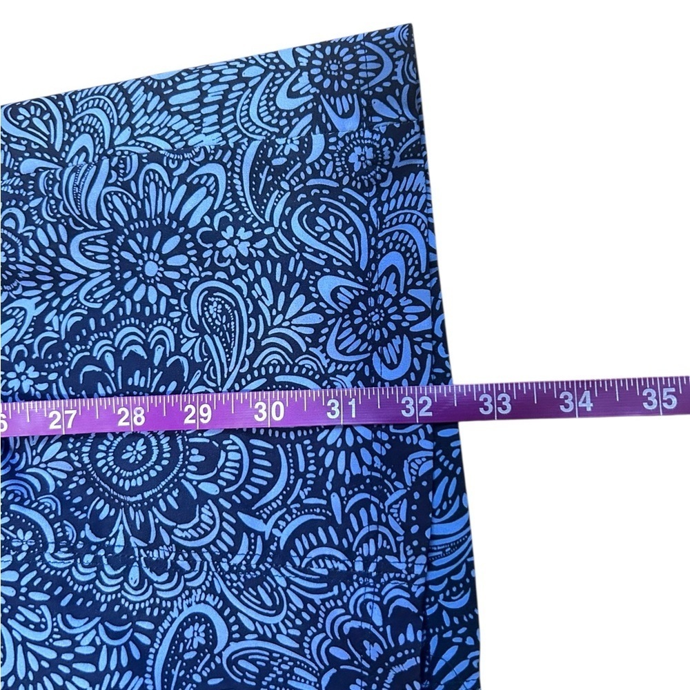 ATHLETA Nearly "Knotical" Nautical Paisley Dress 2 Navy Blue NWOT - Picture 5 of 10